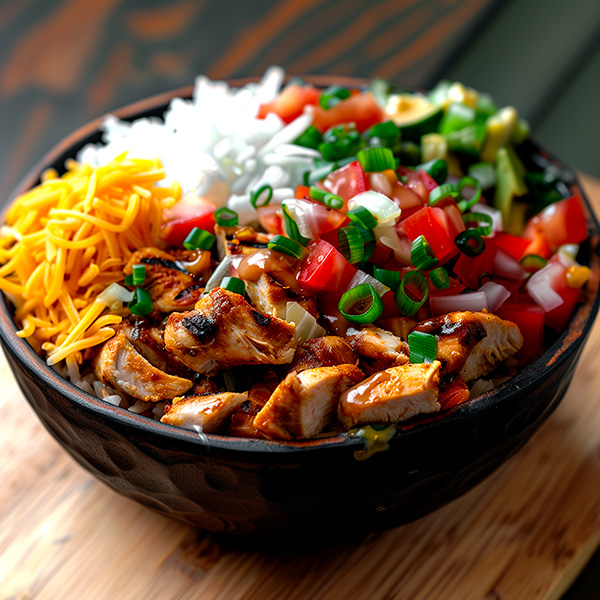 Bol fajitas au poulet