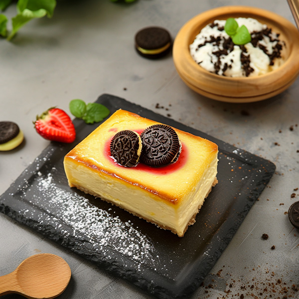Protein Oreo Cheesecake