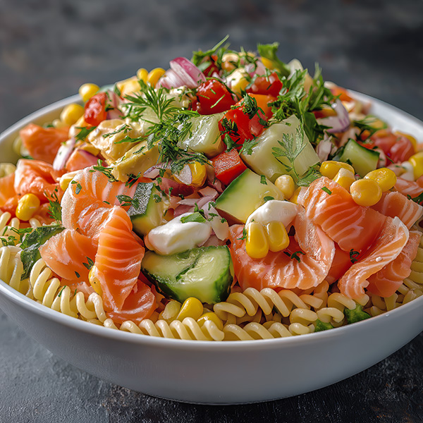 Smoked salmon salad