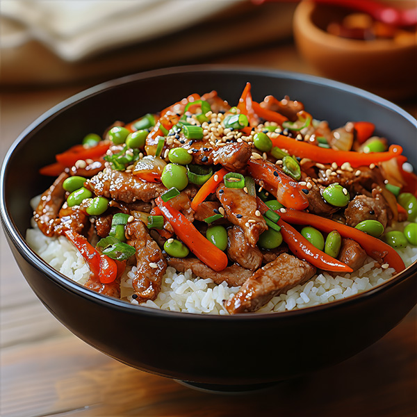 Sauté de porc ail et gingembre