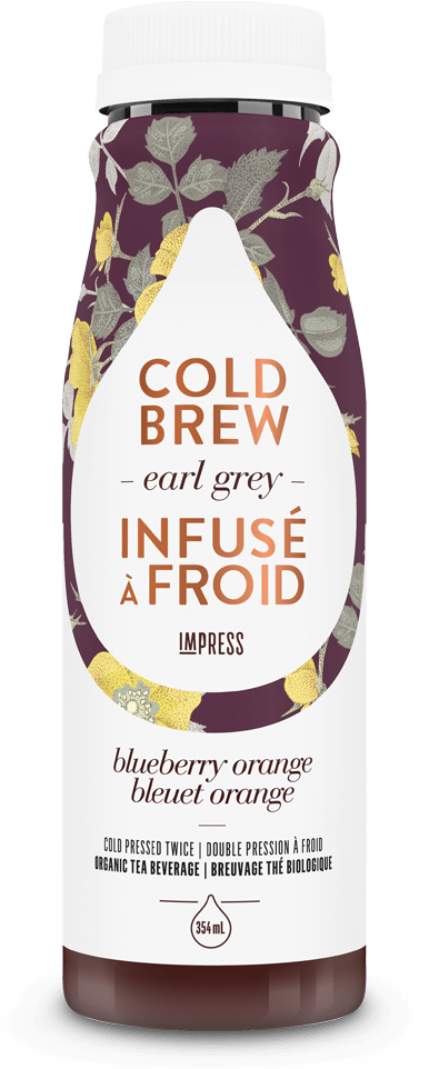 Organic cold pressed tea Earl Gray Bleuet